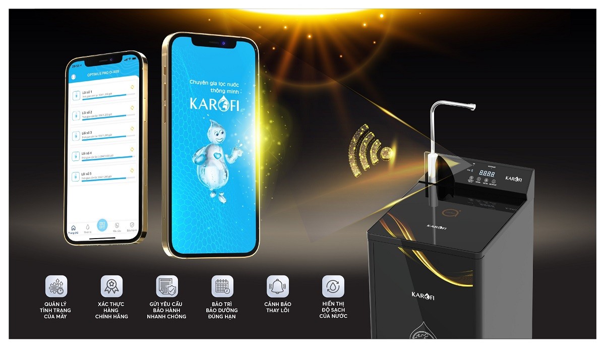 Máy lọc nước nóng lạnh Karofi KAD-D68