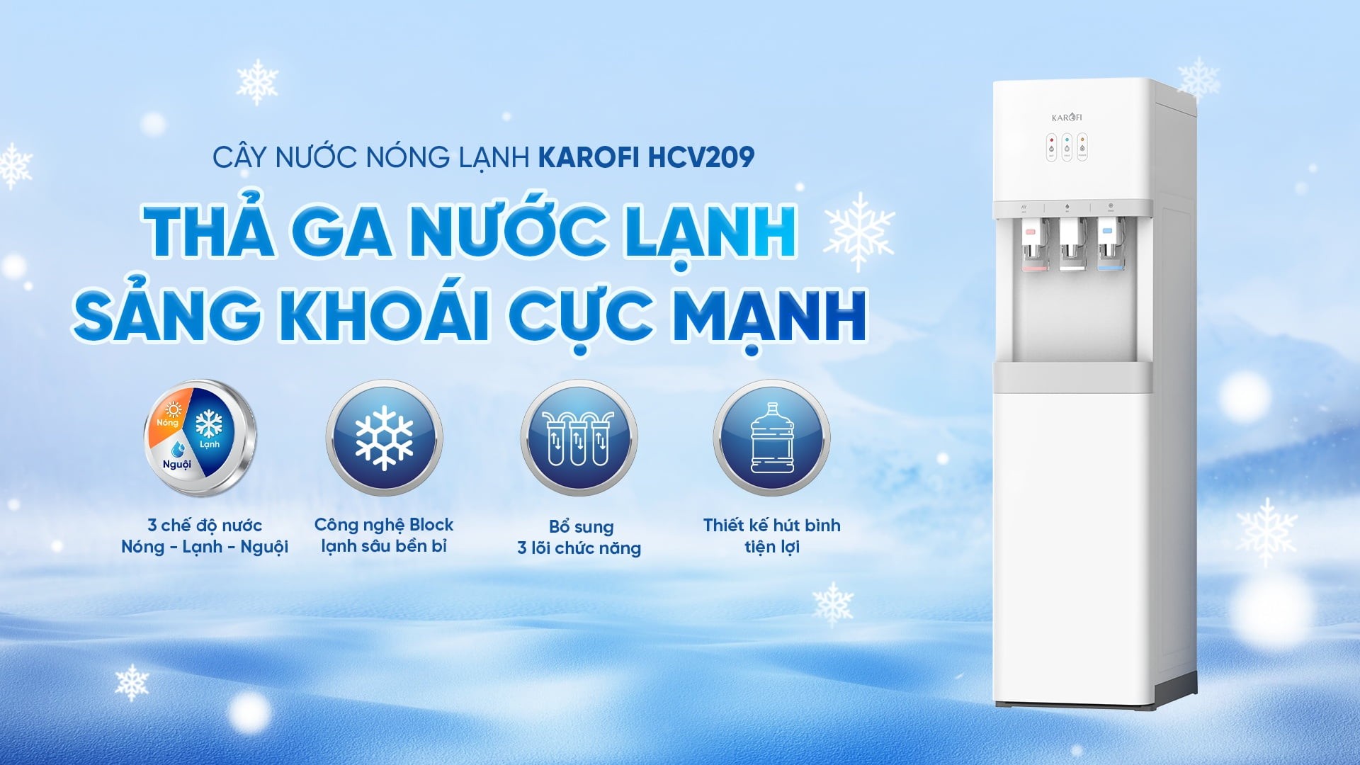 Máy nóng lạnh Karofi HCV209