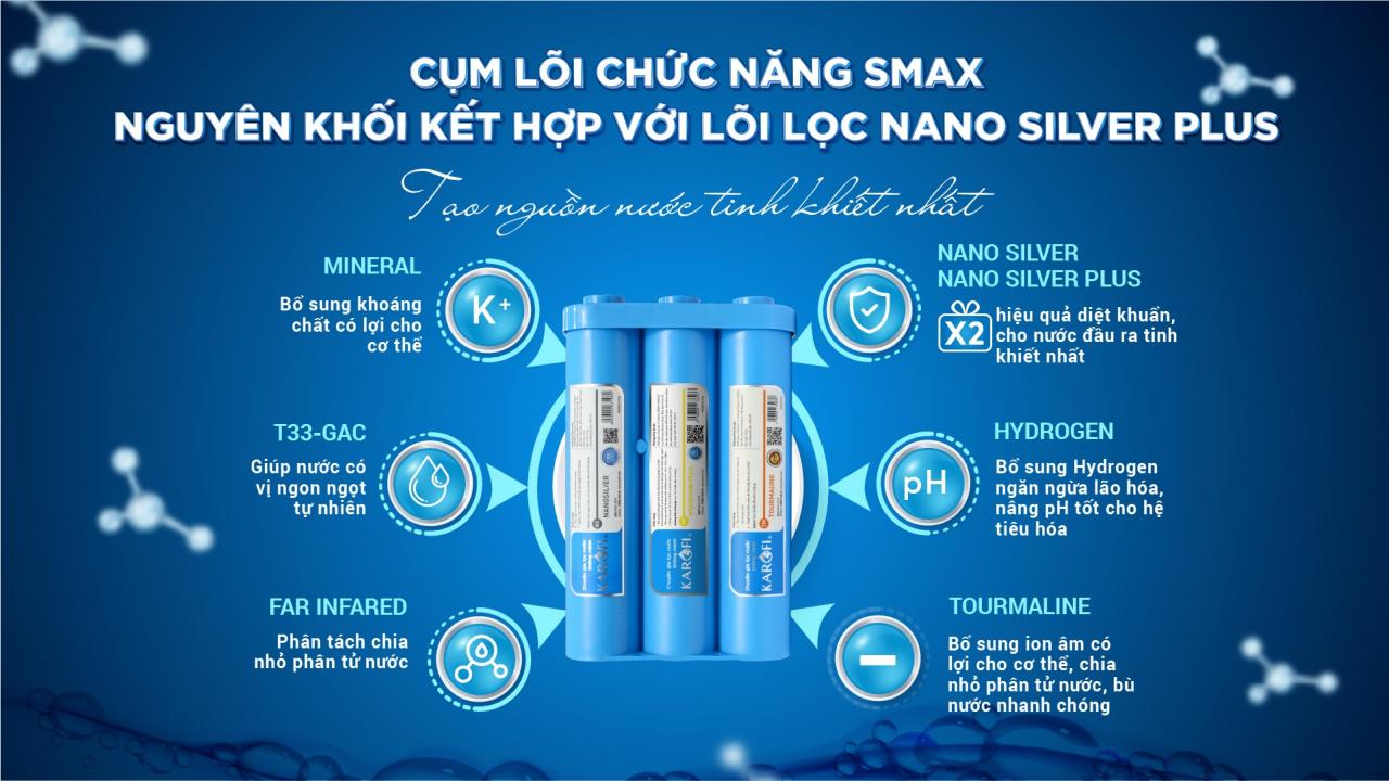 Máy lọc nước nóng lạnh Karofi KAD-D66S - Mẫu 2023