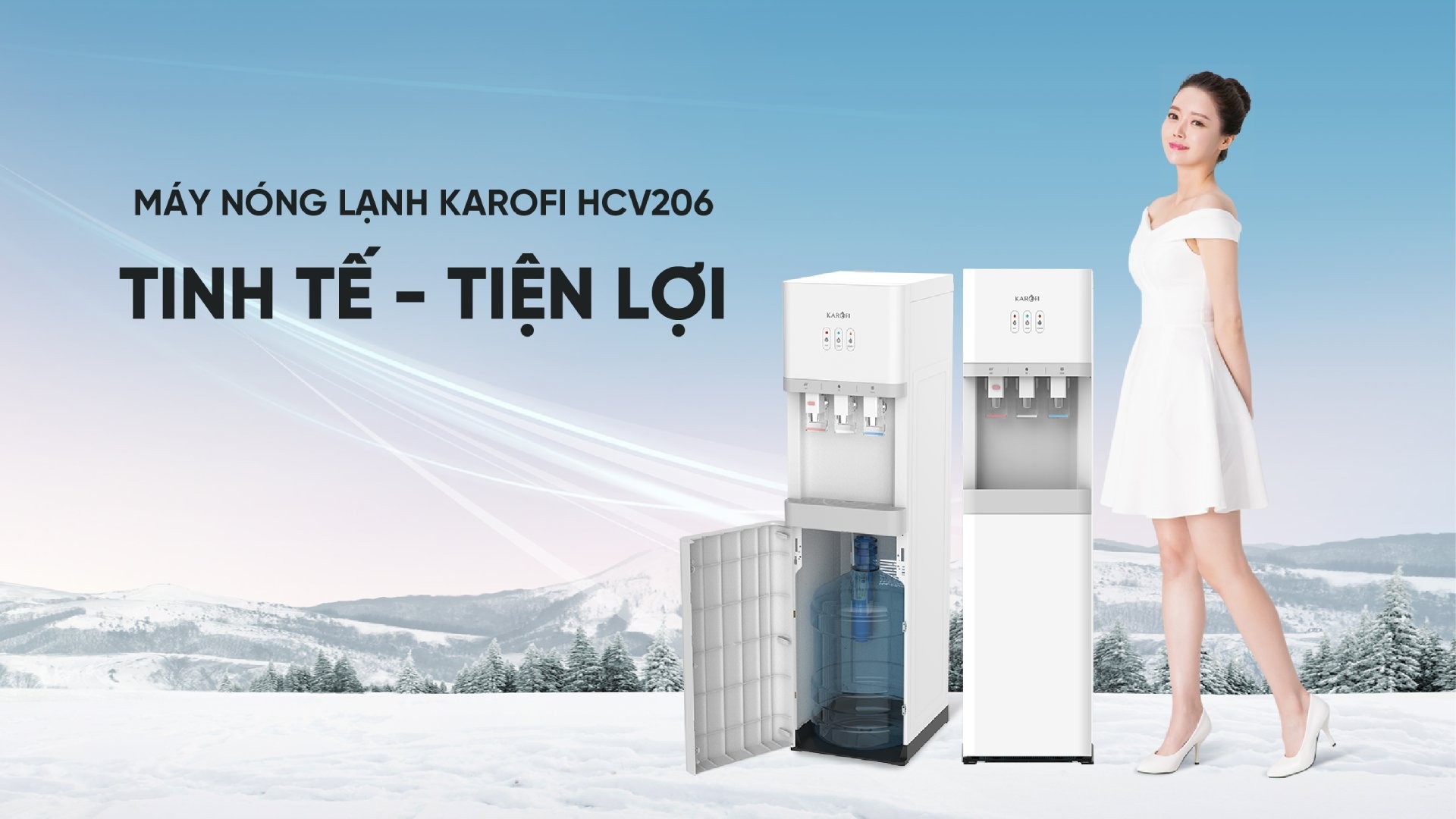 Máy nóng lạnh Karofi HCV206 - Mẫu 2023
