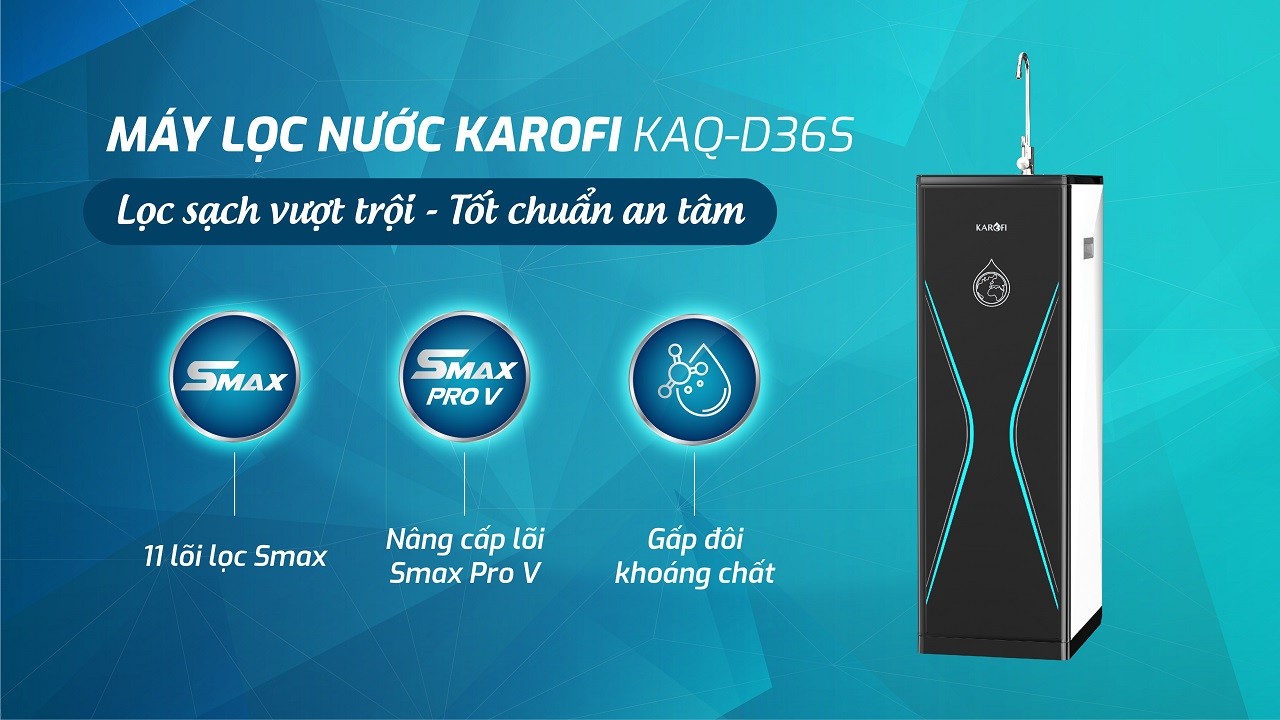 Máy lọc nước Karofi KAQ-D36S Máy lọc nước Karofi KAQ-D36S